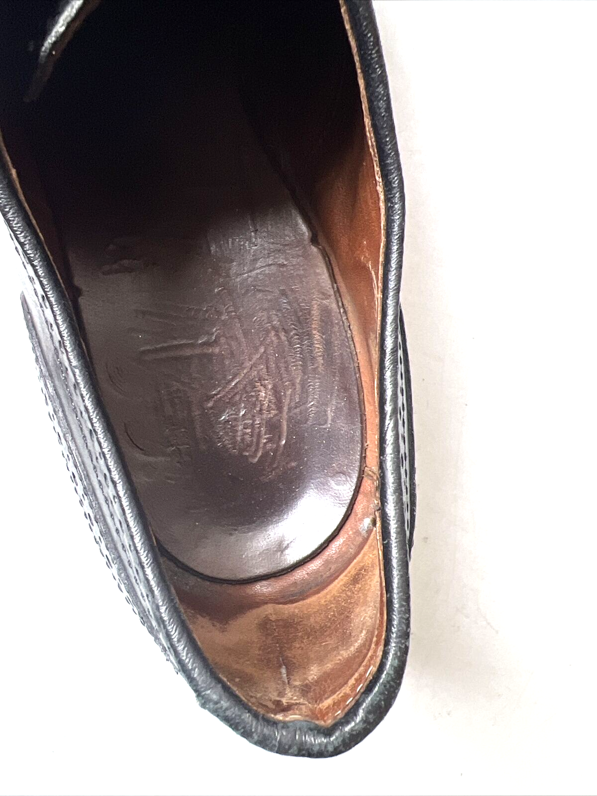 Allen Edmonds Black BROGUE Wingtip Players Shoes Oxfords 10.5