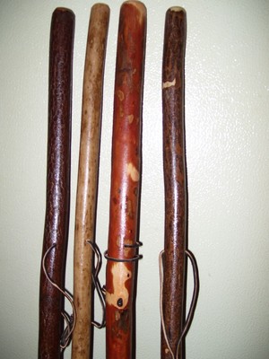 hiking stick walking cane walking stick varmit dog snake stick Ozark made one1