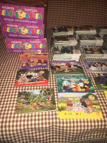 Huge Lot Ty Beanie Baby Trading Cards Great Clean Condition! Bears Dogs Rare