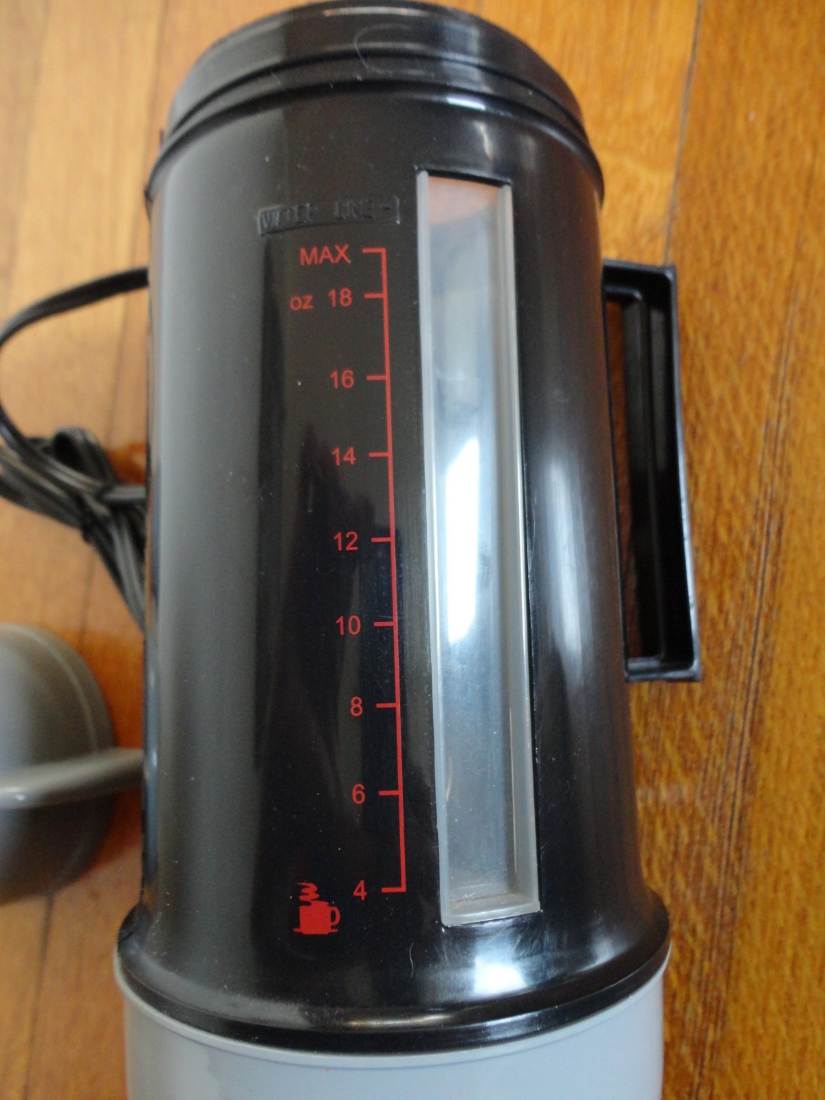 NOS Vintage 12 Volt Car Adapter Electric Brewing & Heating Thermos - Black