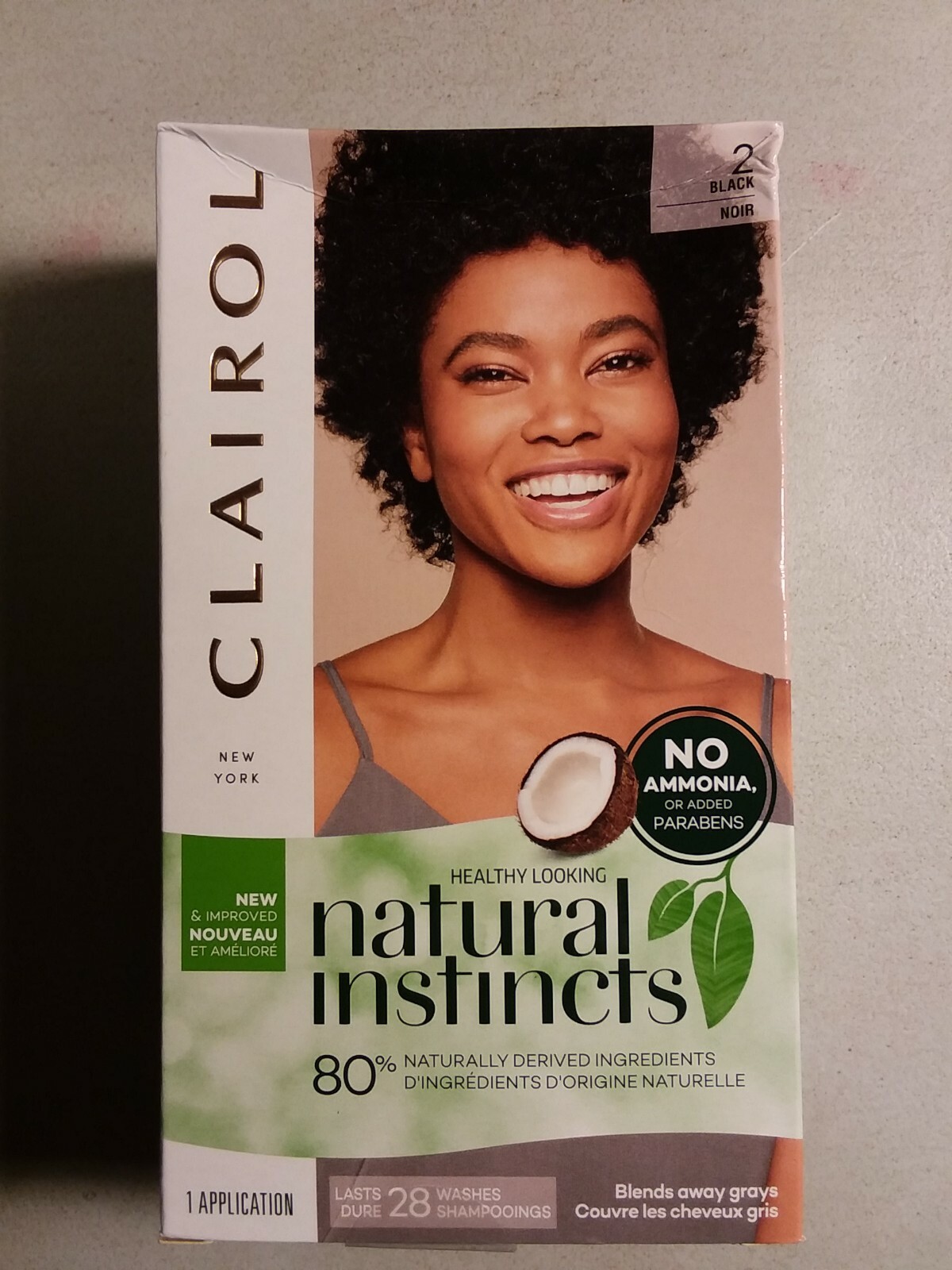 Clairol Natural Instincts Semi Permanent Hair Color Midnight Black