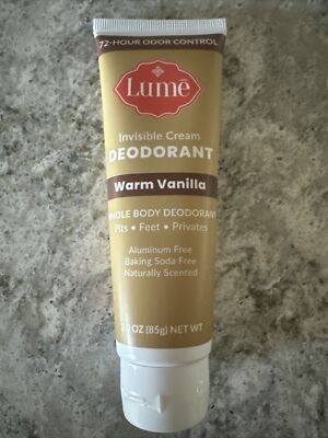 Lume WARM VANILLA Cream Tube 3oz ORIGINAL FORMULA NEW Sealed