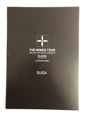 2017 BTS WINGS TOUR IN JAPAN Kyocera Dome  Blu-ray Photo Book ( SUGA )
