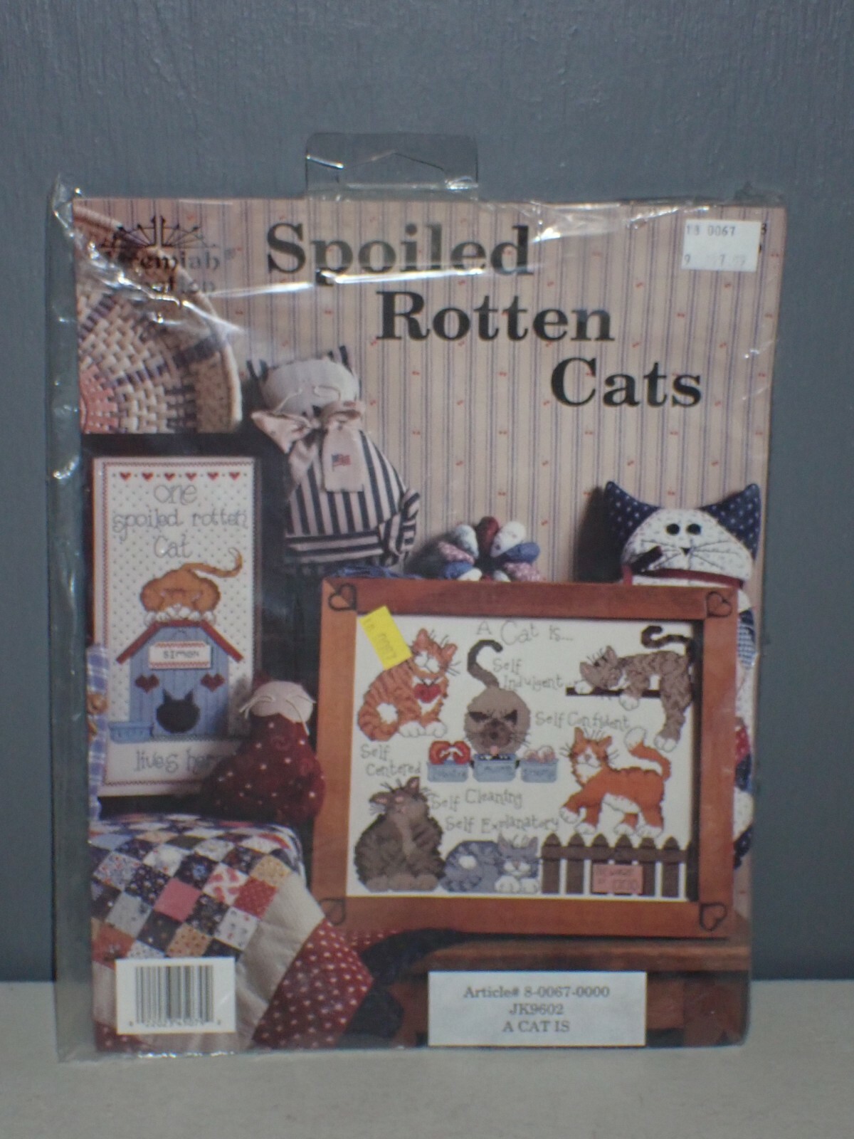 Jeremiah Junction Spoiled Rotten Cats Counted Cross Stitch Kit NEW の