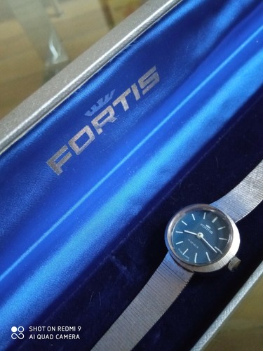 Fortis Damen Armbanduhr - Fortis Etui - Vintage - Handaufzug- Nummer 4853 