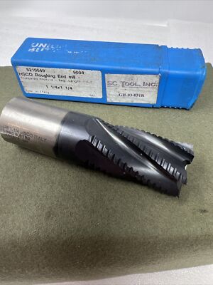 Union Butterfield 1-1/4'' Cobalt Truncated Roughing End Mill