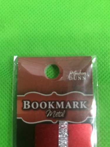Metal Bookmark P Graham Dunn Red With Silver Ribbon New With Tag