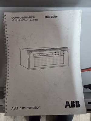 ABB Commander MR250 Multipoint Chart Recorder Manual Booklet Only.