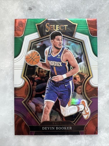 Devin Booker 2022-23 Panini Select Premier Level Green White