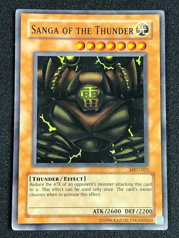 YUGIOH SANGA OF THE THUNDER MRD-025 SUPER HP/CREASES | eBay