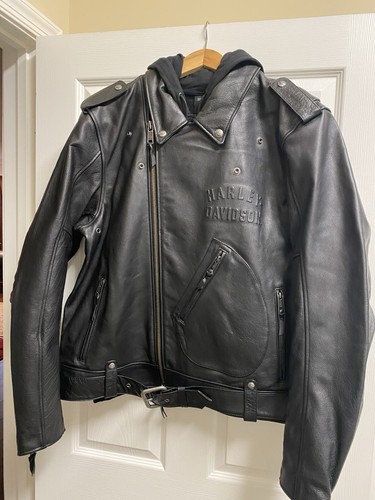 ジャケット・アウター ohotoro Harley Leather Jacket Harley Davidson Men's Leather Motorcycle Jacket - Brand New