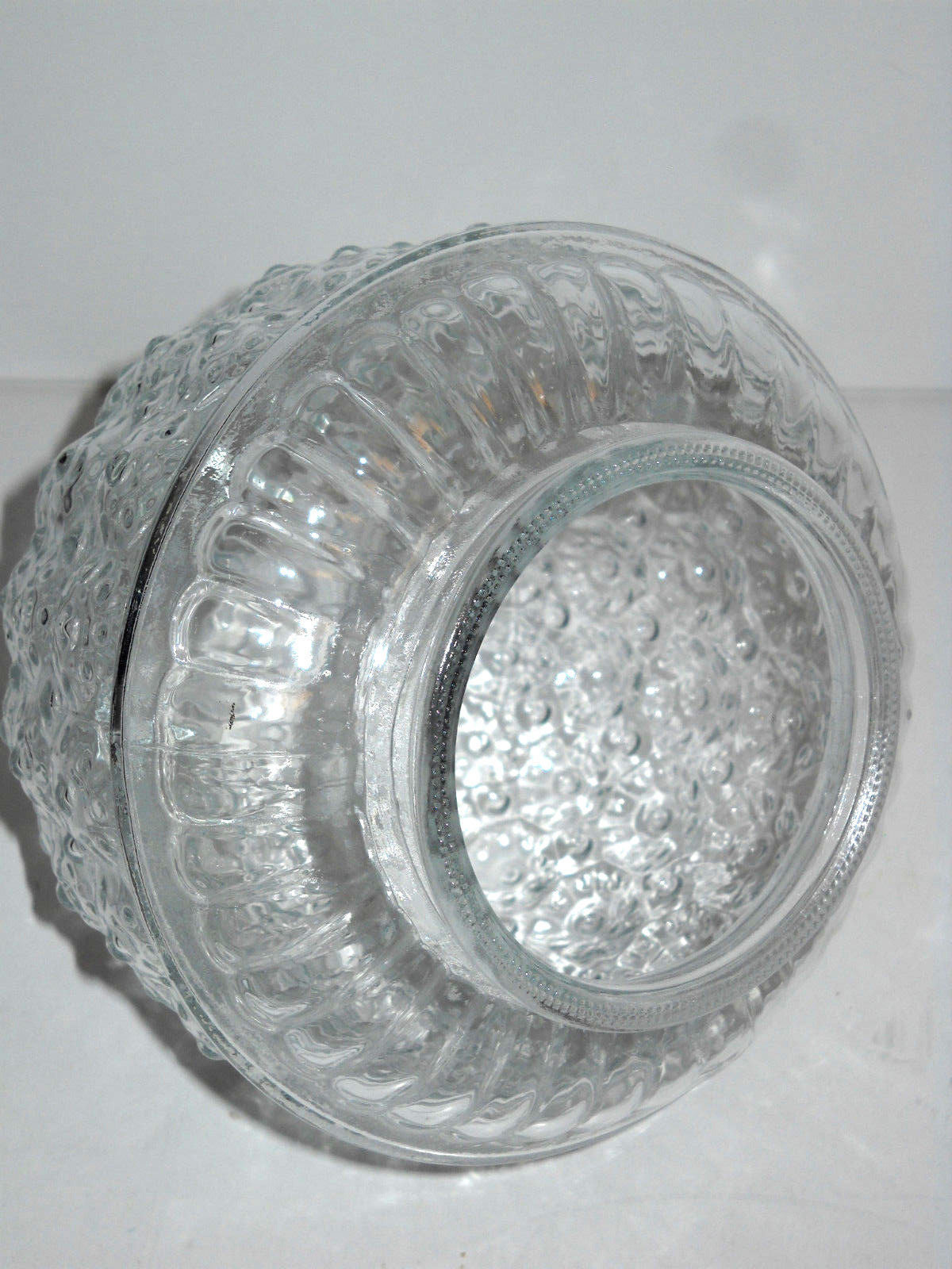 Vintage Clear Glass Acorn Shape Porch / Ceiling Globe Light Fixture Cover Shade