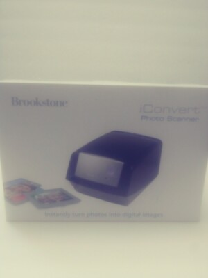 Brookstone iConvert Photo Scanner Instantly Turn Photos Into Digital Images 