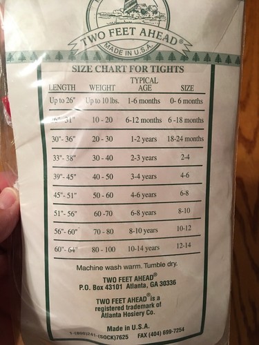 Two Feet Ahead OPAQUE tights size 2 - 4 Yrs Lace Bottom White/ Red Ribbon NIP