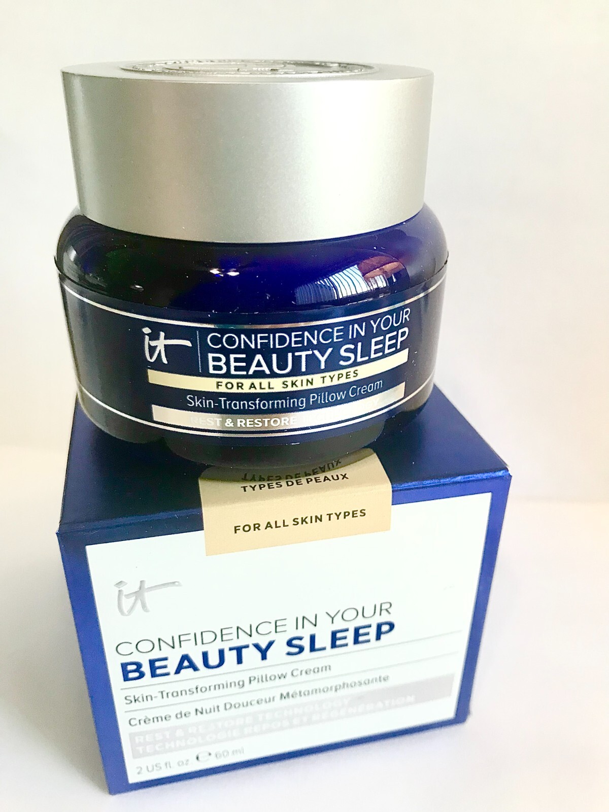 IT Cosmetics Confidence In Beauty Sleep Transforming Pillow NIGHT Cream 2oz