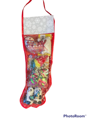 Cat Toy Holiday stocking Christmas Catnip Panda Crinkle Balls Fur Mouse Sock NEW