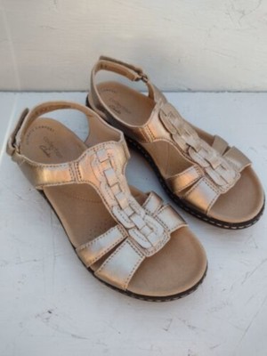 

КОЛЛЕКЦИЯ ОТ CLARKS Женские бежевые босоножки Laurieann Kay на танкетке с ремешком на пятке, 5 м, Бежевый, 26159299