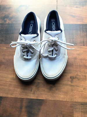 White canvas sales mule sneakers