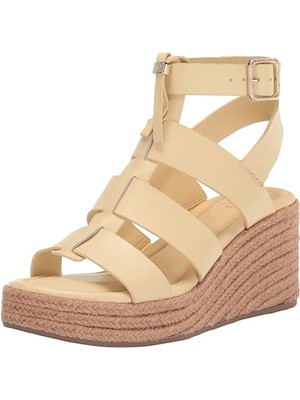 Женские туфли FRANCO SARTO на платформе и танкетке желтого цвета 1-1/2, 6 М