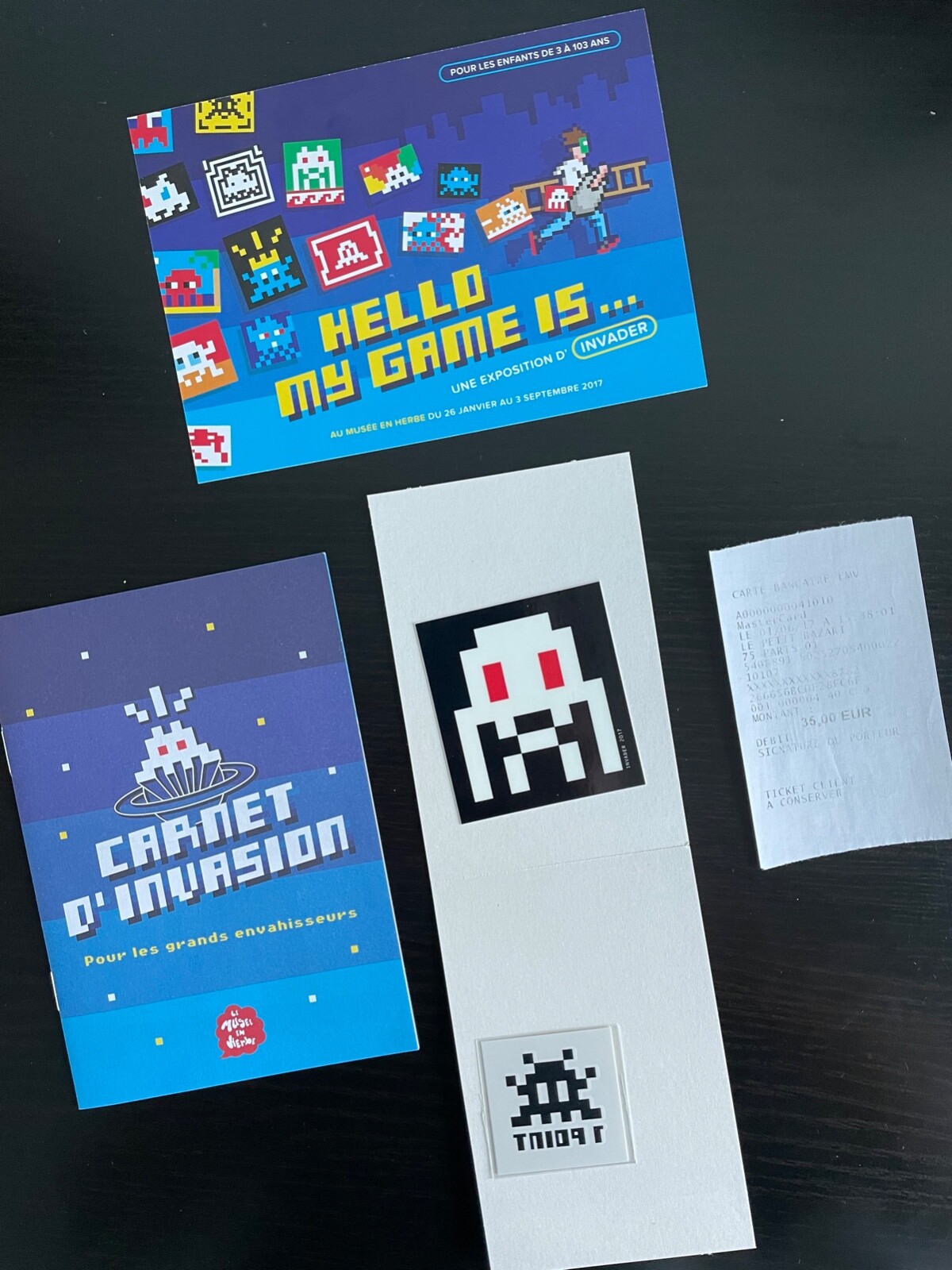 インベーダー/HELLO MY GAME IS...(post card) Space Invader - Hello My Game Is: Postcard Carnet de