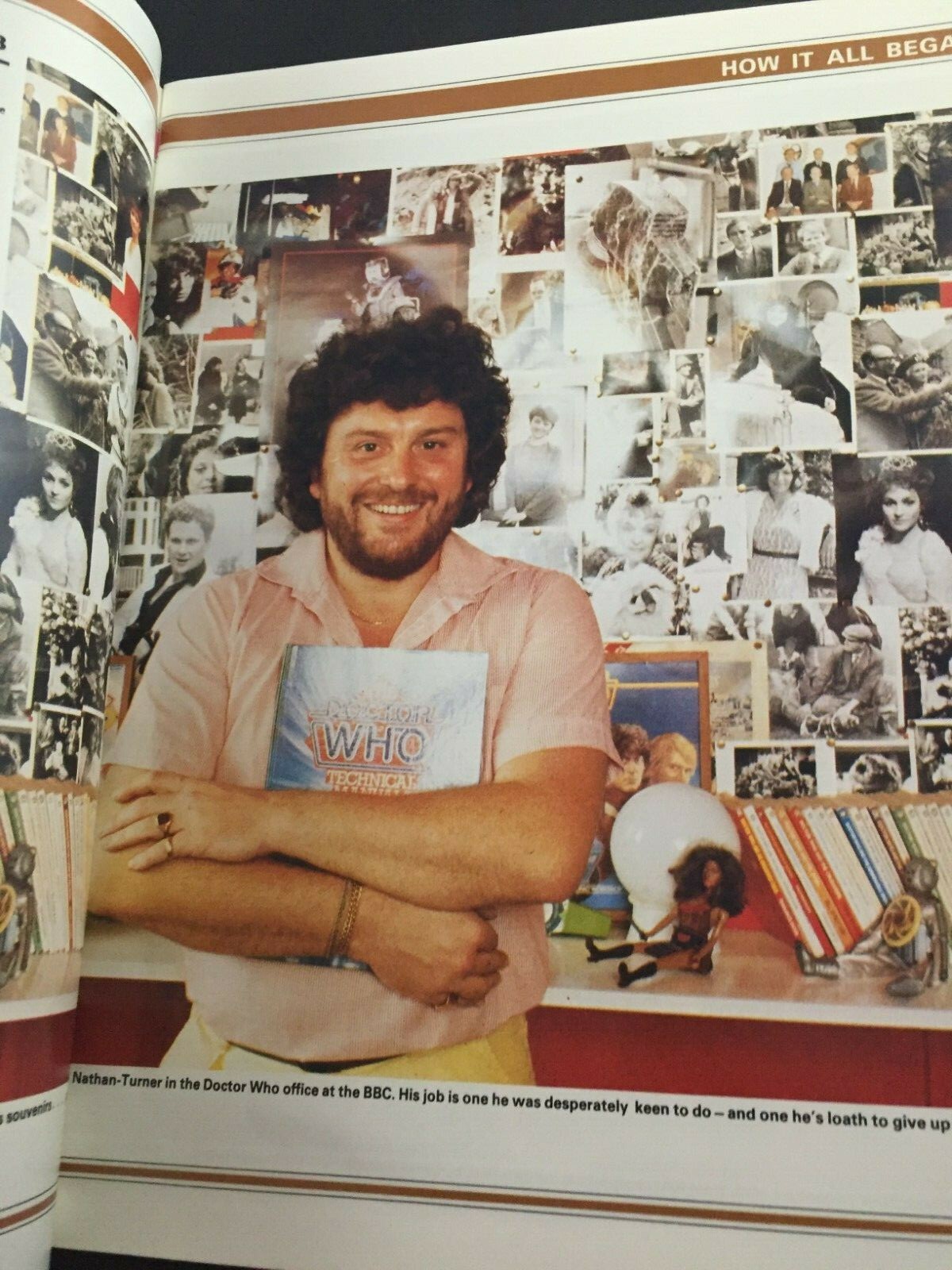 1983  Doctor Who TV's Timeless Time Lord 20th Anniversary Magazine with Poster