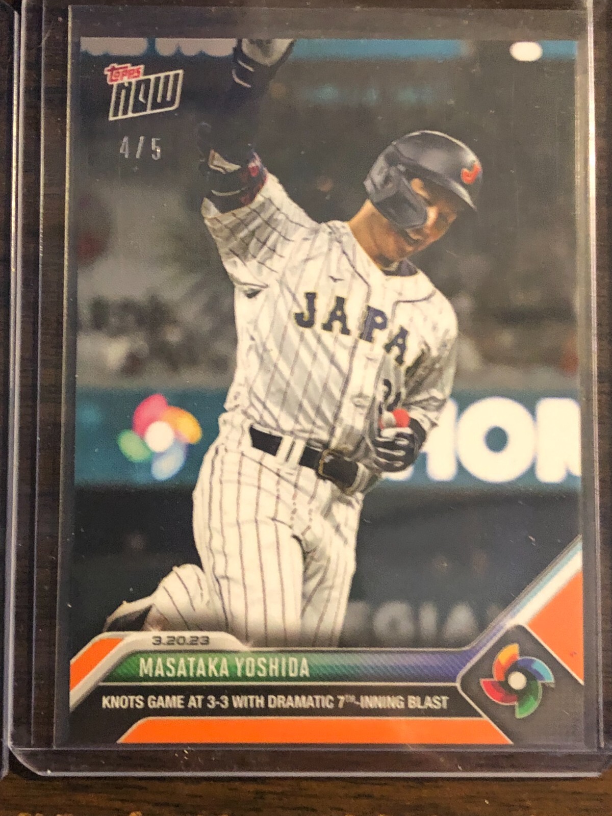 ゲームセンター・ゲームカード Topps Now Masataka Yoshida RC PSA WBC 2023 Topps Now #WBC-65 Masataka Yoshida Boston Red Sox Team