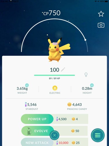 100 IV Flower Eevee Pokemon Go