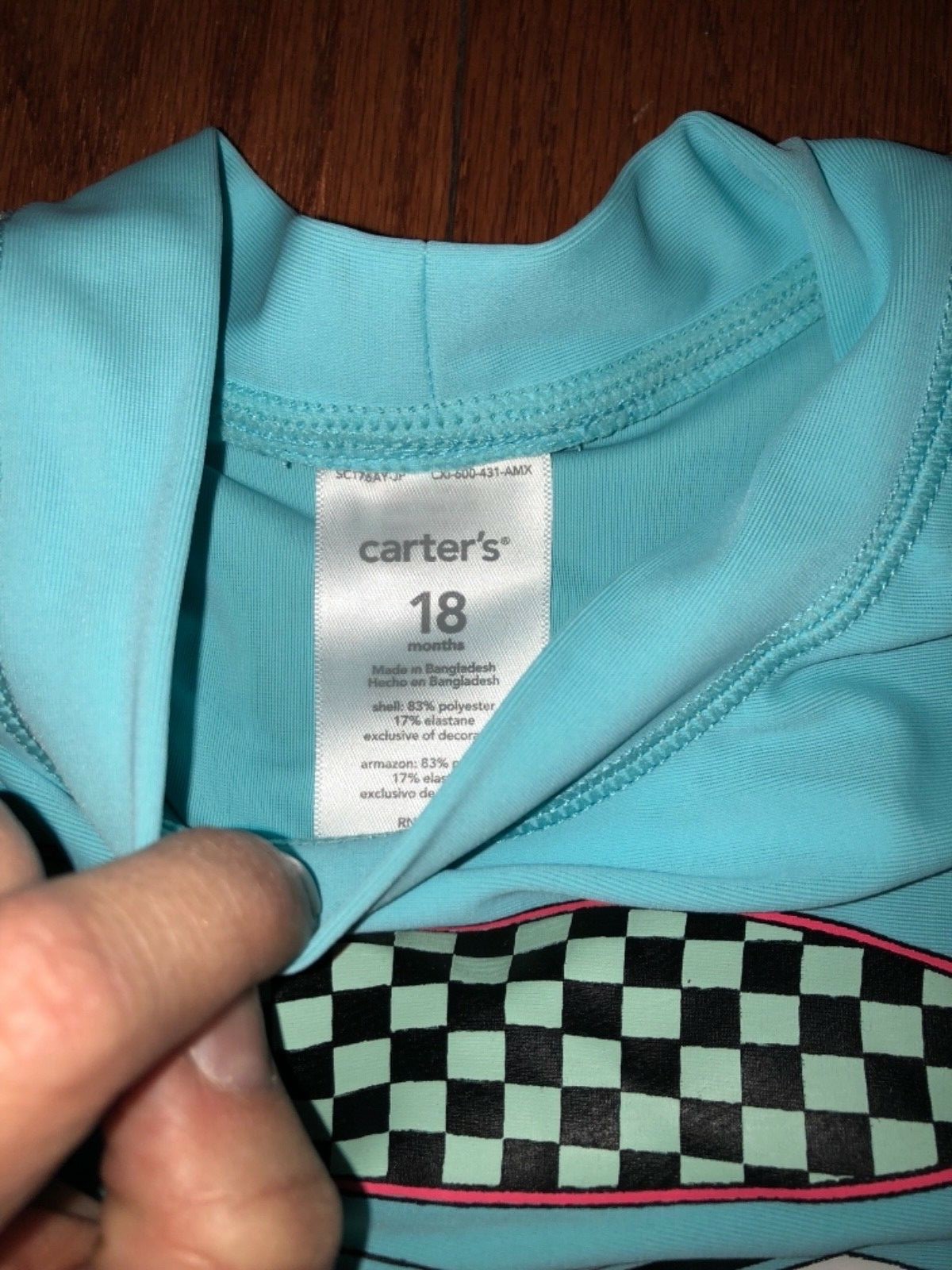 NWT Baby toddler boy Carter’s rashguard trunks shorts swimsuit Surf 18 months