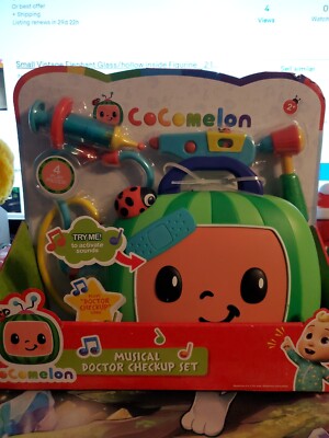 Childs Cocomelon MUSICAL Doctor Checkup song Set kids 4 play pieces 