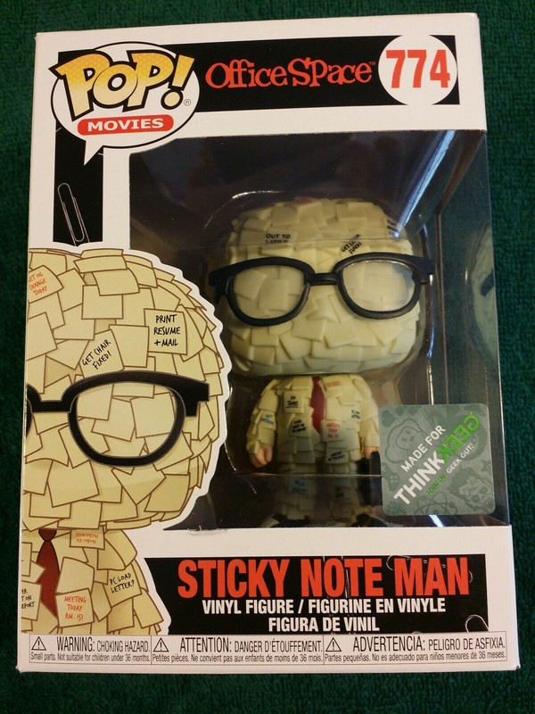 sticky note man funko pop