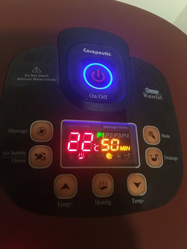 Carepeutic Ozone Waterfall Foot and Leg Spa Bath Massager In Great Shape! Works!