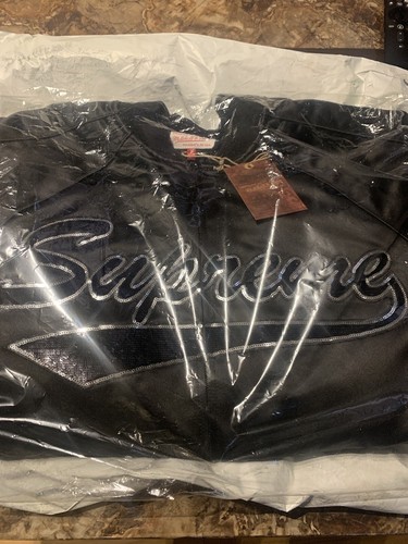Supreme Mitchell & Ness Varsity Jacket Black