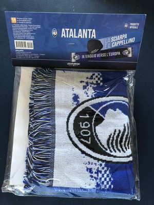 Sciarpa Atalanta Ufficiale - Neroblu, Jacquard, 100% Acrilico, Modello Mola Mia Dea - Foto 4