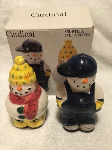 Snowfolk Salt & Pepper Shakers...New In Box