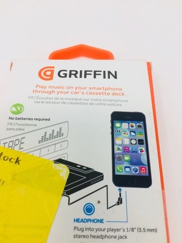 Griffin Cable DirectDeck Cassette Car Adapter MP3 Audio Players Wired AUX