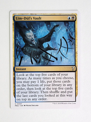 MTG - Lim-Dul's Vault 0087 - White Border Treatment - Mystery Booster 2