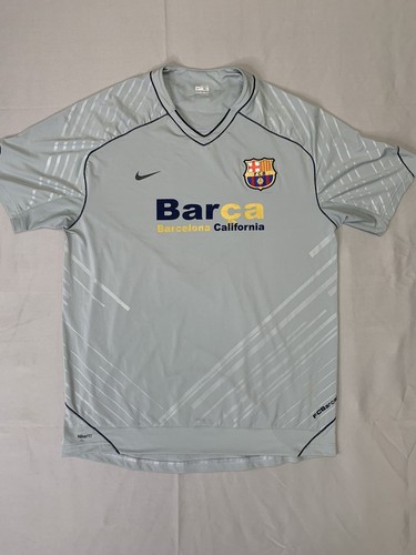 FC Barcelona California Grey Training Soccer Shirt Jersey