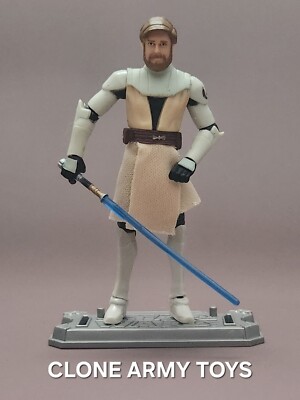 Star Wars Obi Wan from Republic Freeco Speeder Clone Wars Collection TCW CW 3.75