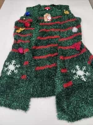 Blizzard Bay- Unisex Multicolored Christmas Vest- Size S