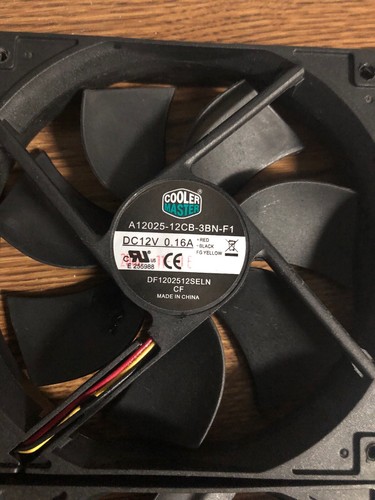Lot of (4) Computer Fans. 120mm. Used. Great Condition.