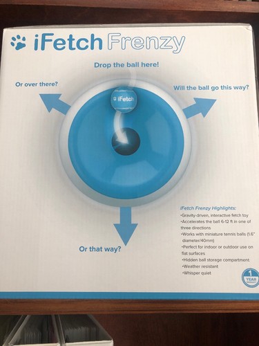 iFetch Frenzy Mini Dog Toy Ball Fetching Game Gravity Thrower Exercise Brand New