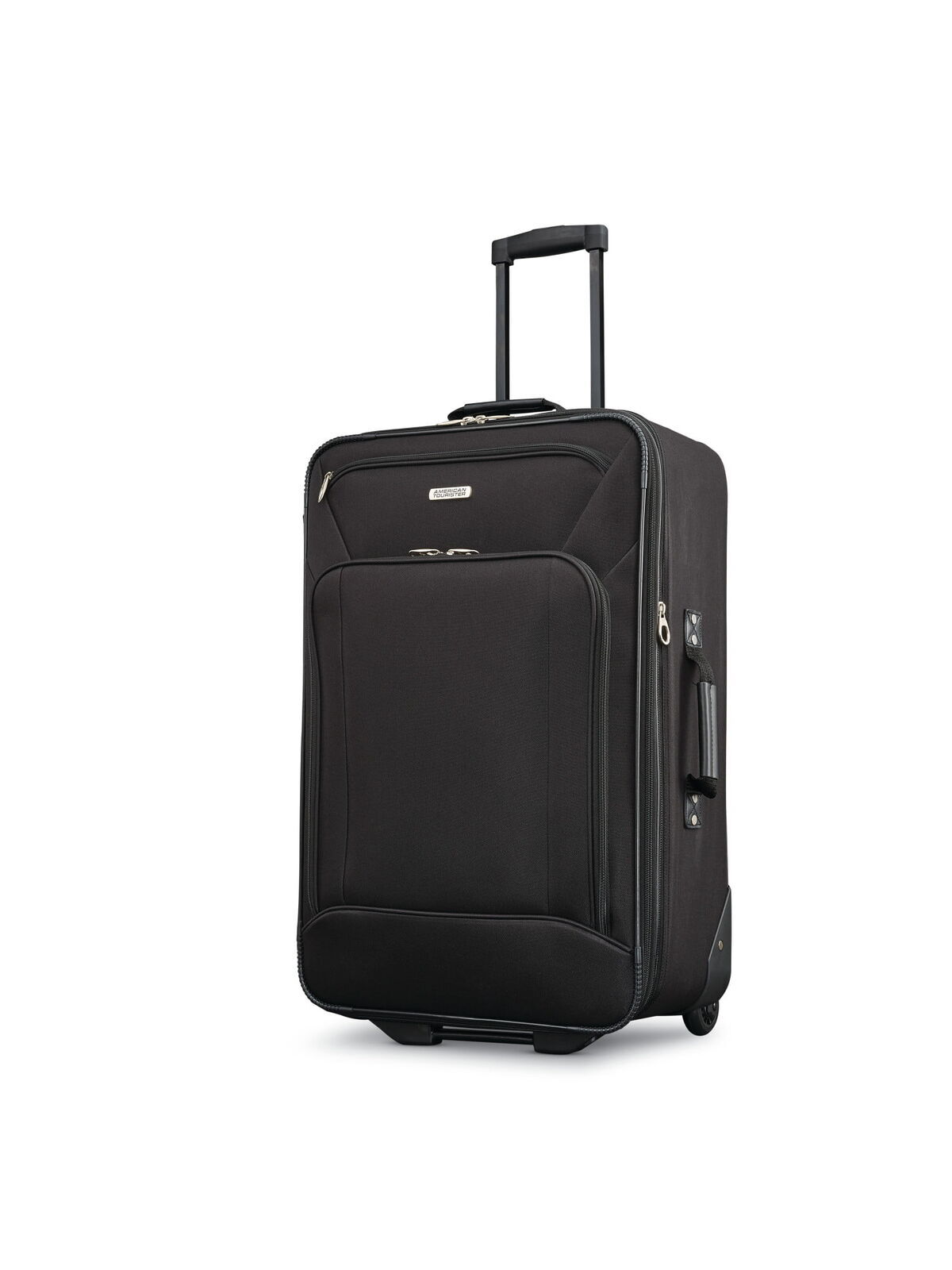 4 Piece Softside Luggage Set Travel Spinner Suitcase Checked Upright Wheeled New