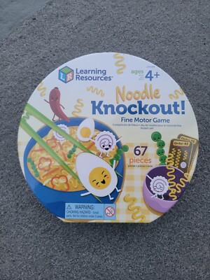 Learning Resources Boardgame Noodle Knockout Box VG+. A2