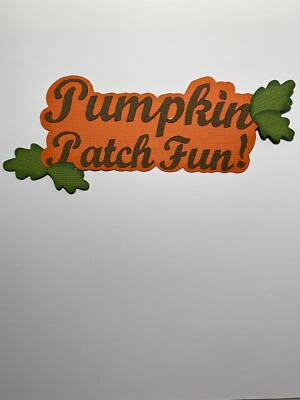 Pumpkin Patch  Fun layered premade scrapbook paper designs made in Mt