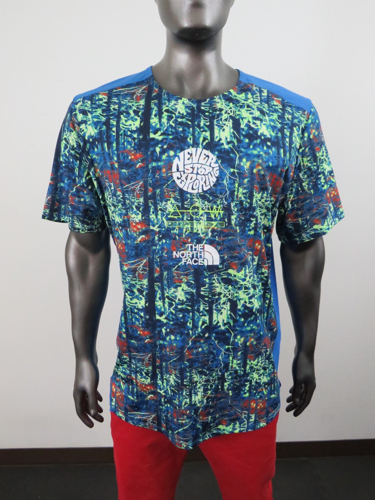【THE NORTH FACE】M TRAILWEAR LOST COAST S/S TEE North Face Trailwear Lost Coast Active Short Sleeve Tee Blue