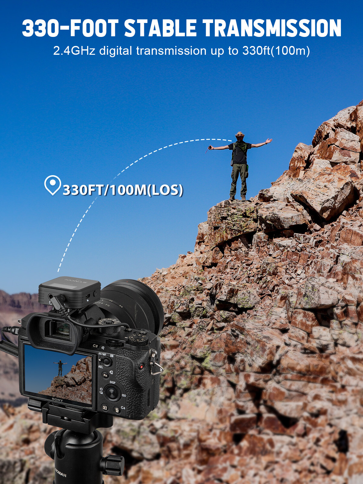 SYNCO G2(A2) Wireless Lavalier Microphone System for Camera Tablet Phone Vlog US