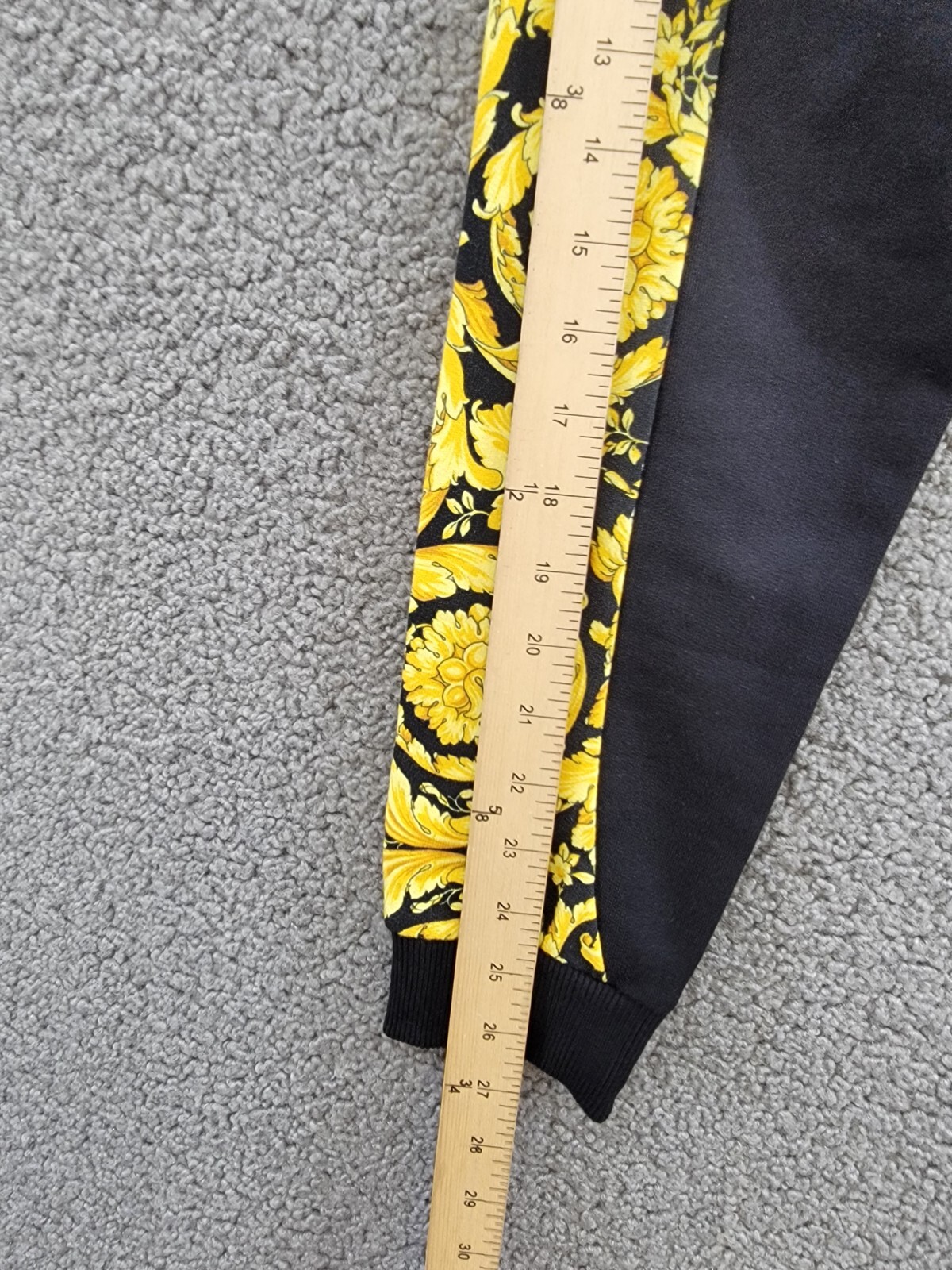 Versace Barocco Jogger Pants Little Boys' 6 Black/Gold Elastic Waist Pull On - Picture 9 of 17