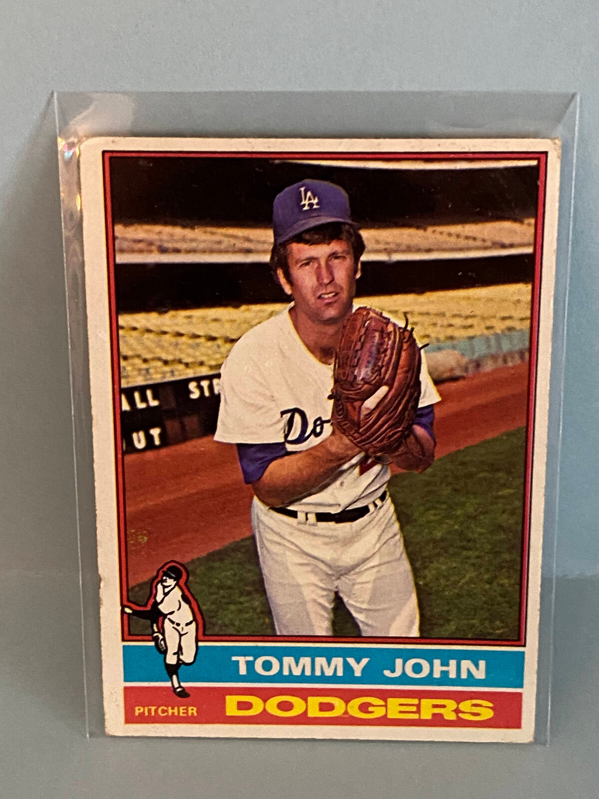 JA2578 1976 Topps Tommy John #416 Los Angeles Dodgers VG-Ex