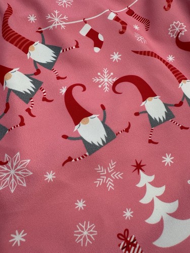 New DESTIRA gymnastics Leotard GNOME Pink CHRISTMAS Holiday GK CS Child Small