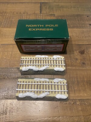 1995 TRACK SET 2PC DESIGNED EXCLUSIVELY FOR THE NORTH POLE EXPRESS TRAIN SET